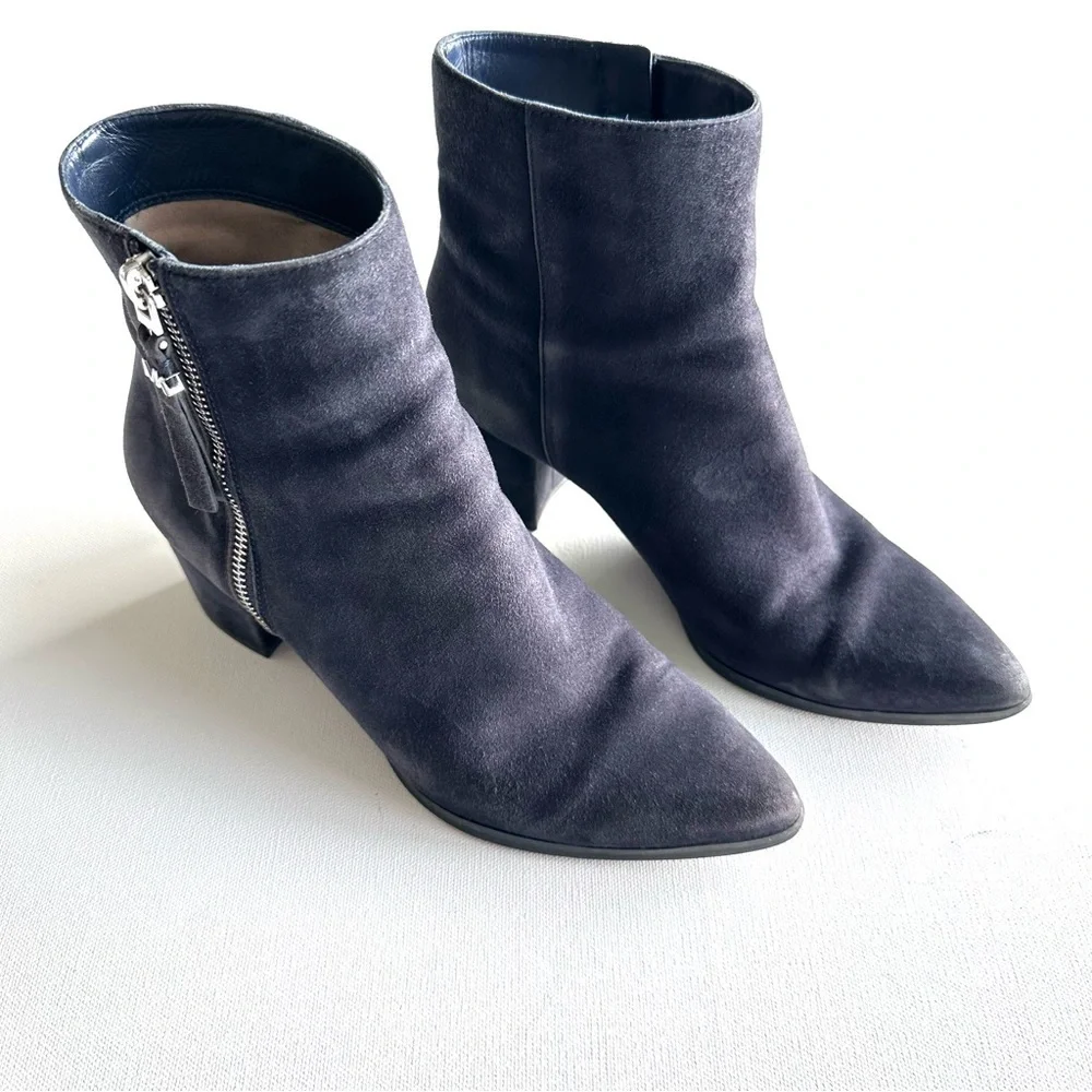 MICHAEL Michael Kors Navy Dawson Suede Booties